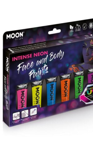 Moon Glow Intense Neon UV Face Paint, Assorted