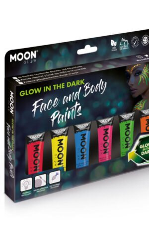 Moon Glow - Glow in the Dark Face Paint, Assorted