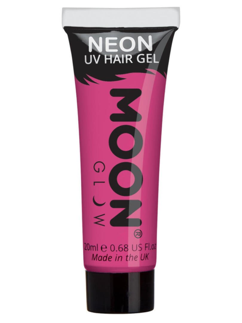 Moon Glow Intense Neon UV Hair Gel, Intense Pink