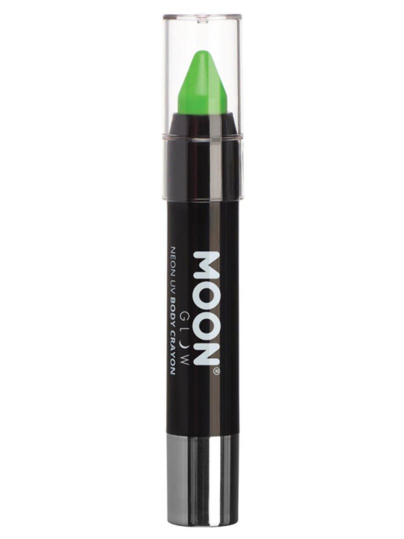 Moon Glow Pastel Neon UV Body Crayons, Pastel Gree