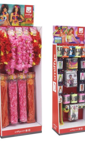 Accessories Display Unit, Neon & Luau Header,