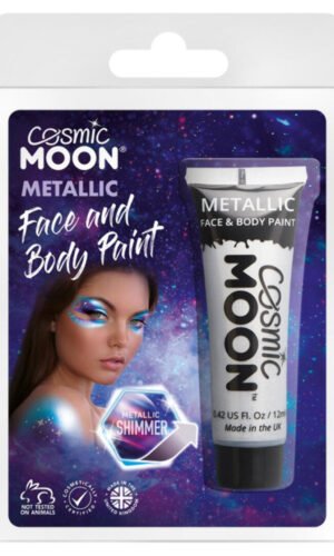 Cosmic Moon Metallic Face & Body Paint, Silver
