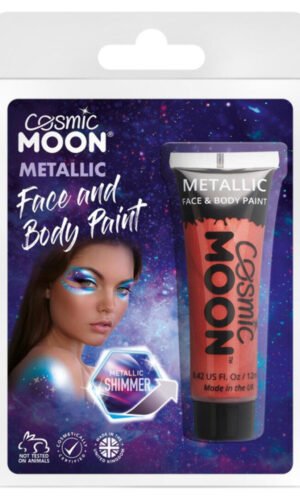 Cosmic Moon Metallic Face & Body Paint, Red