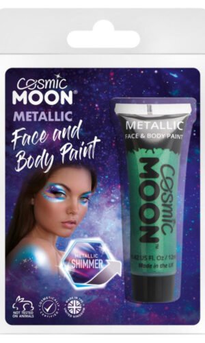 Cosmic Moon Metallic Face & Body Paint, Green