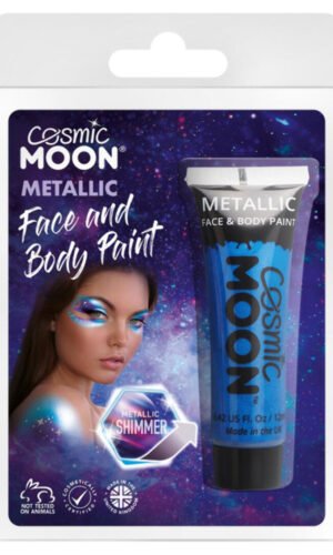Cosmic Moon Metallic Face & Body Paint, Blue