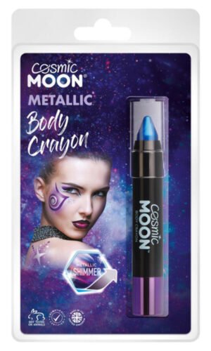 Cosmic Moon Metallic Body Crayons, Blue