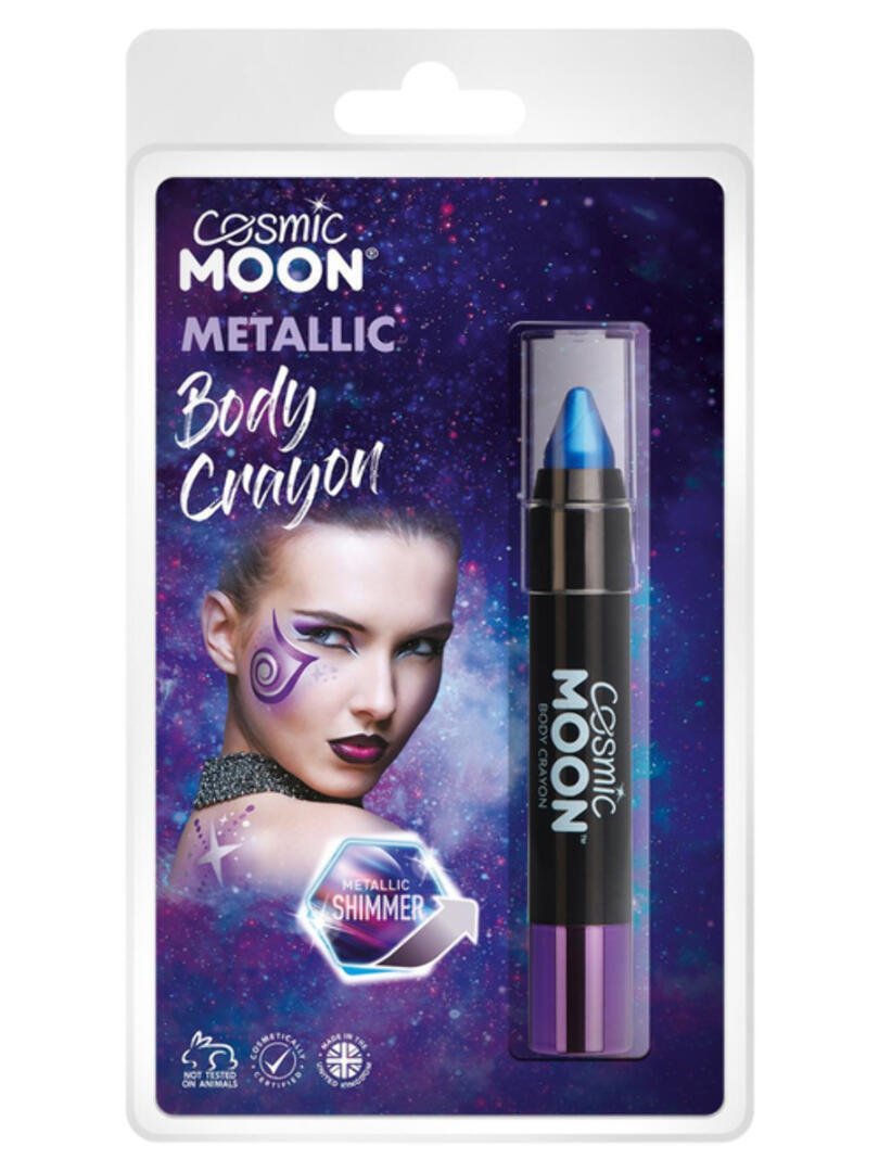 Cosmic Moon Metallic Body Crayons, Blue