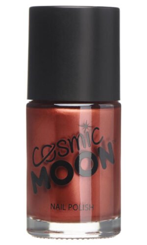 Cosmic Moon Metallic Nail Polish, Red
