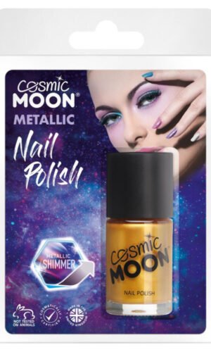 Cosmic Moon Metallic Nail Polish, Gold