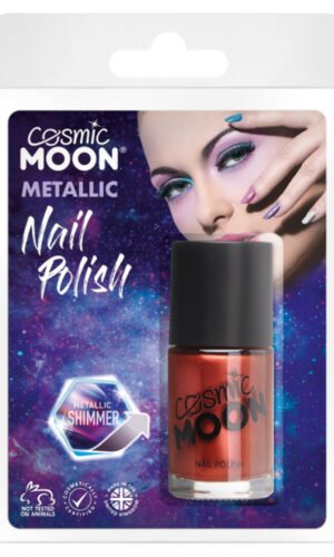 Cosmic Moon Metallic Nail Polish, Red