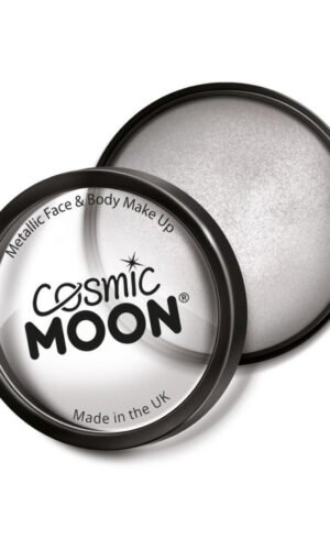 Cosmic Moon Metallic Pro Face Paint Cake Pots, Sil