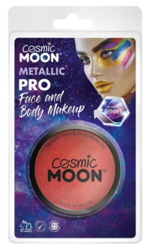 Cosmic Moon Metallic Pro Face Paint Cake pots, Red