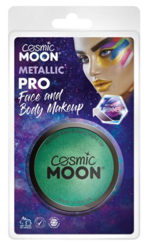 Cosmic Moon Metallic Pro Face Paint Cake Pots, Gre
