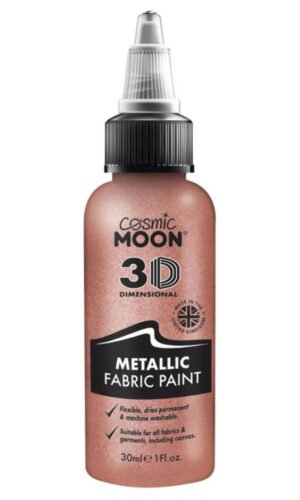 Cosmic Moon Metallic Fabric Paint, Rose Gold