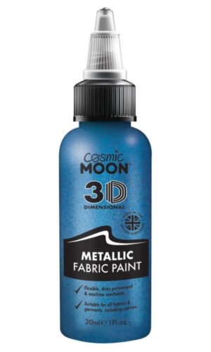 Cosmic Moon Metallic Fabric Paint, Blue