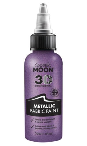 Cosmic Moon Metallic Fabric Paint, Purple