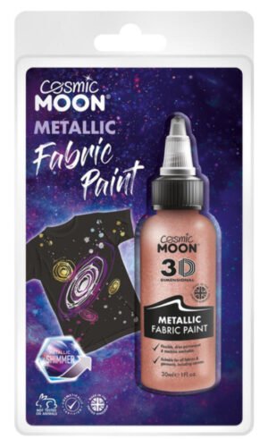 Cosmic Moon Metallic Fabric Paint, Rose Gold