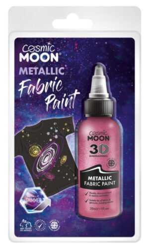Cosmic Moon Metallic Fabric Paint, Pink