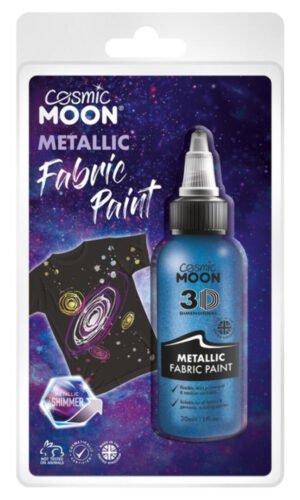 Cosmic Moon Metallic fabric Paint, Blue