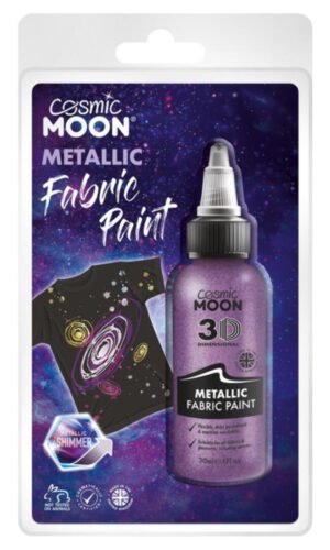 Cosmic Moon Metallic Fabric Paint, Purple