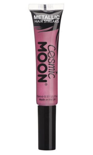 Cosmic Moon Metallic Hair Streaks, Pink