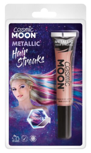 Cosmic Moon Metallic Hair Streaks, Rose Gold