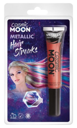 Cosmic Moon Metallic Hair Streaks, Red