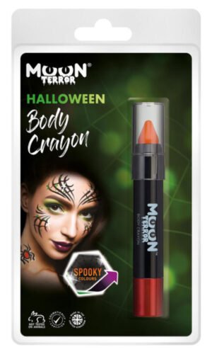Moon Terror Halloween Body Crayons, Orange