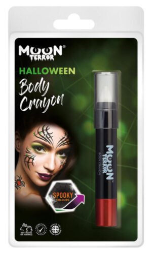 Moon Terror Halloween Body Crayons, White