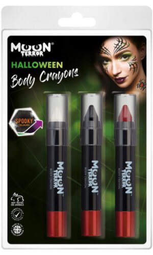 Moon Terror Halloween Body Crayons,