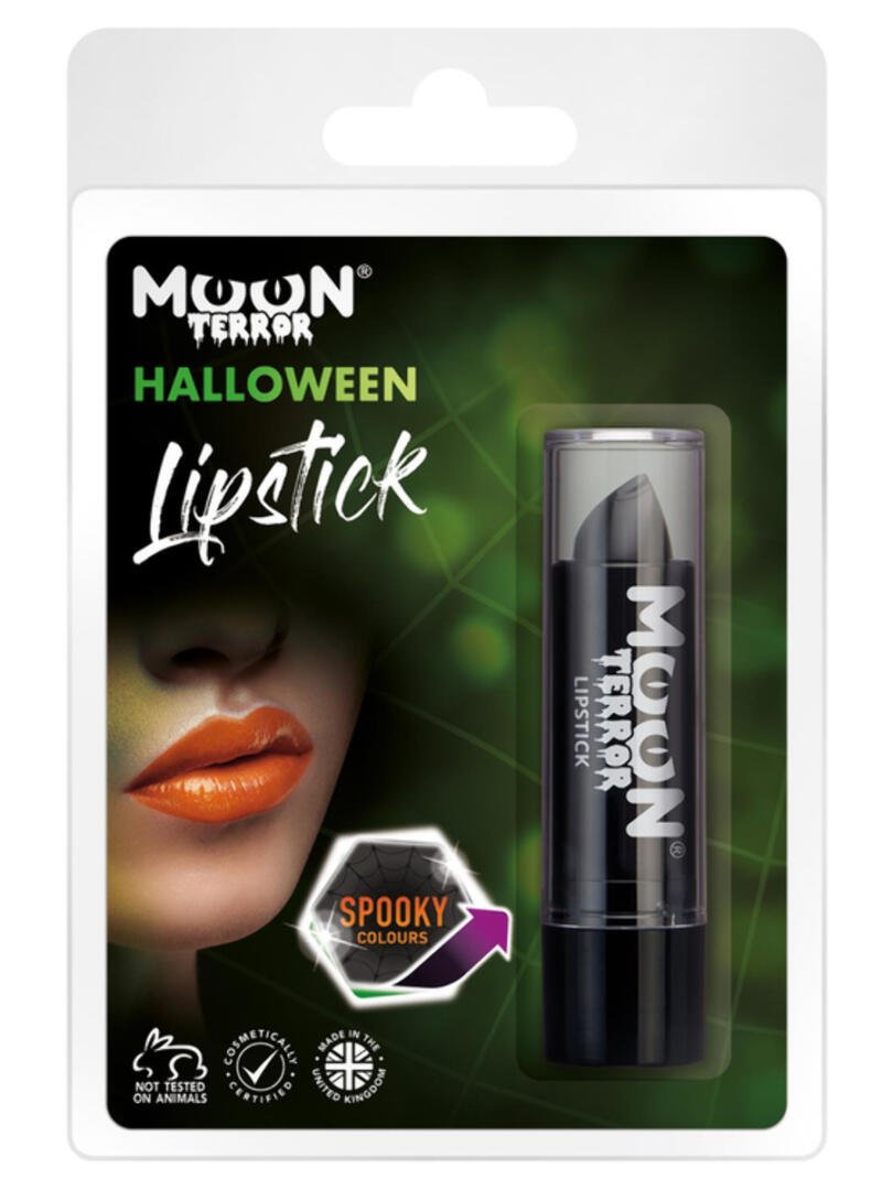 Moon Terror Halloween Lipstick, Black