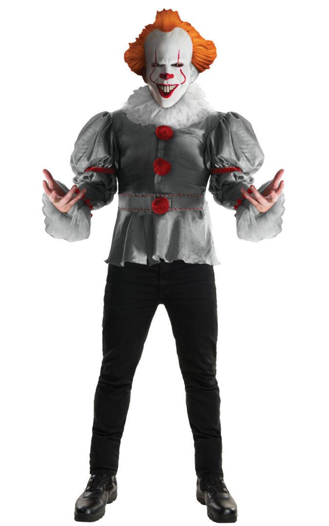 Pennywise 'IT' Deluxe Costume - Men - Fancy Dress Town