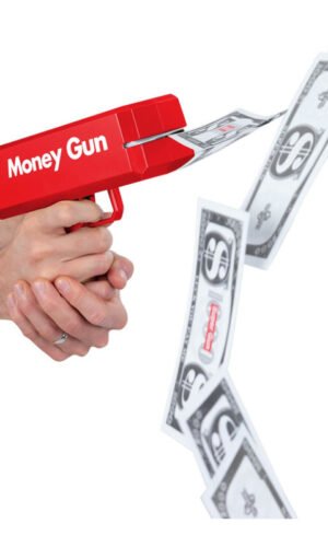 Money Gun, with 100pcs Paper Currency
