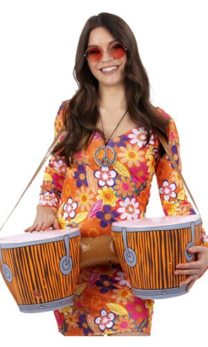 Inflatable Hippie Bongo Drums