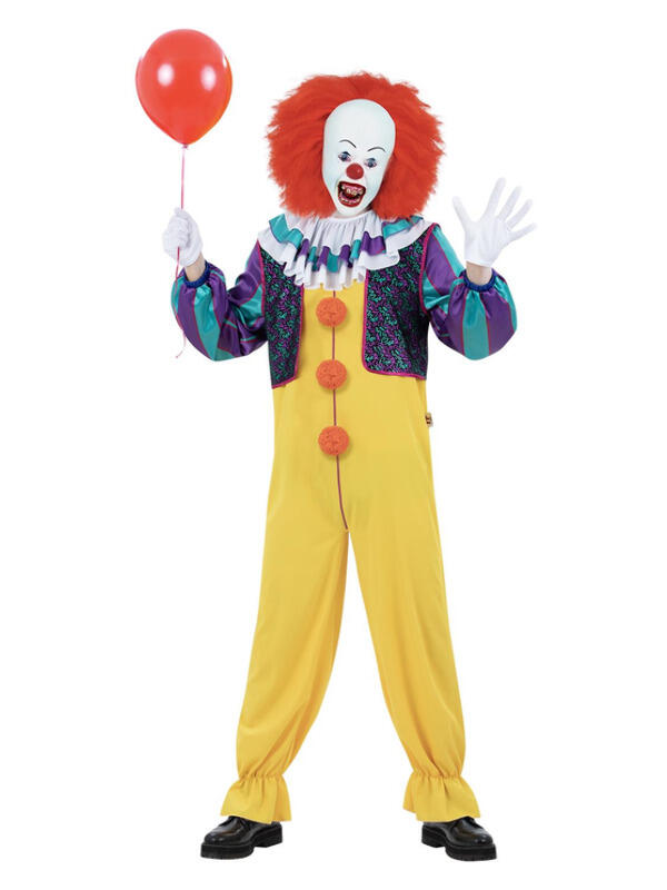 It Classic 1990 Pennywise Costume Fancy Dress Town Superheroes And Halloween Costumes Wigs