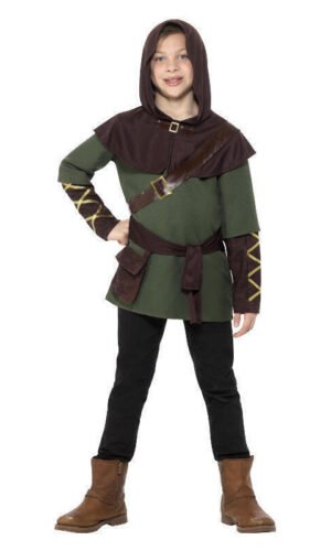 Robin Hood Boy Costume, Green & Brown