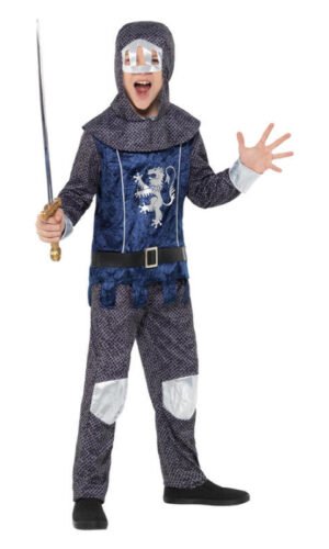 Medieval Knight Costume, Blue