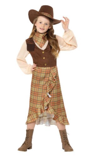 Cowgirl Kids Costume, Brown