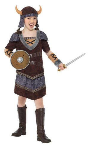 Viking Girl Costume, Brown