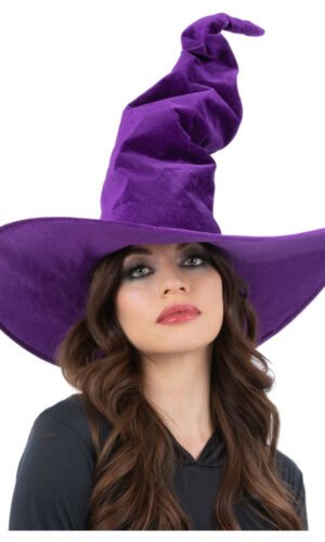 Purple Velour Witch Hat
