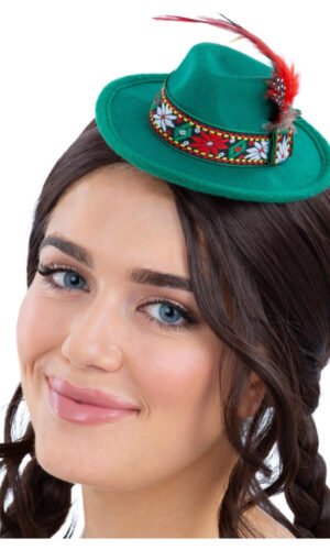 Mini Bavarian Trenker Hat, Green