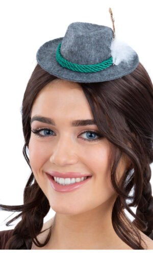 Mini Bavarian Trenker Hat, Grey