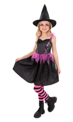 Rainbow Web Witch Costume