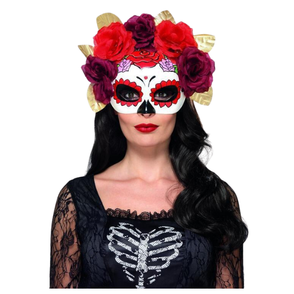 Day of the Dead Rose Eyemask