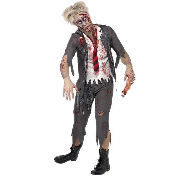 High School Horror Zombie School Boy Costume