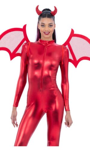 Red Mesh Devil Wings