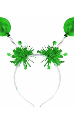 Green Metallic Ball Bopper Headband