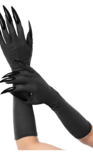 Black Cat Gloves with Black Claws