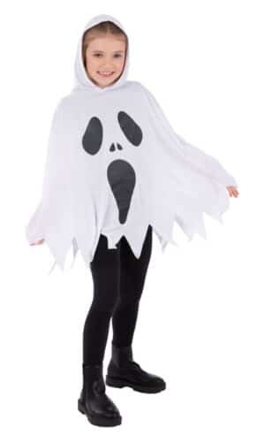 Ghost Poncho, White, Kids