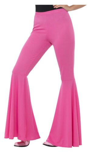 Flared Trousers, Ladies, Pink